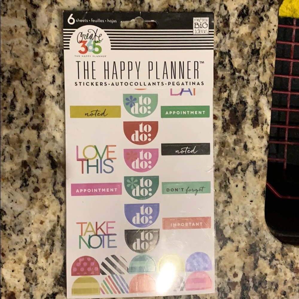 The Happy Planner stickers.